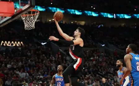 الدوري الأمريكي لكرة السلة: ترايل بليزرز يكبد أوكلاهوما سيتي ثاندر أول هزيمة في الموسم الجديد