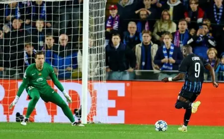 حارس برشلونة تشيزني يعيش ليلة للنسيان كادت تتحول إلى كارثة