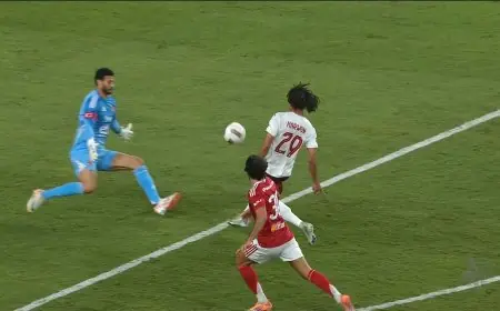 الأهلي وسيراميكا كليوباترا ينتهيان بالتعادل الإيجابي في الشوط الأول