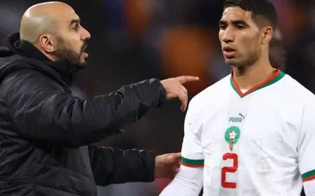 الركراكي واثق من استعداد أشرف حكيمي لمنافسات كأس أمم إفريقيا بالمغرب