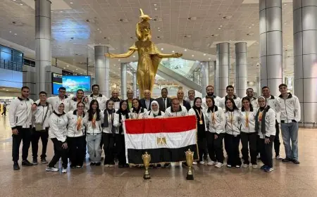 وزارة الشباب والرياضة تحتفي بأبطال منتخب مصر لكرة السرعة بعد الفوز ببطولة العالم
