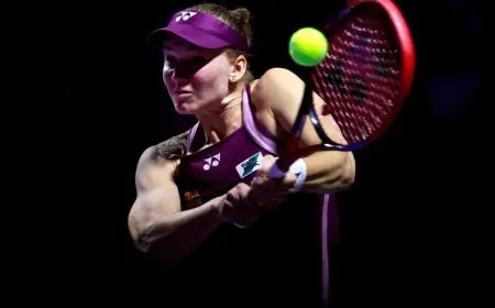 تأهل ريباكينا إلى نهائي البطولة الختامية للتنس في الرياض