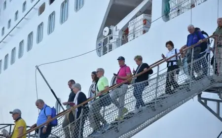 سفينة MSC Armonia السياحية ترسو في ميناء بورسعيد وتجلب 2700 سائح للاستمتاع بجمال المدينة