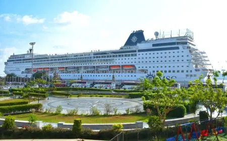 ميناء بورسعيد يرحب بوصول السفينة السياحية MSC Armonia