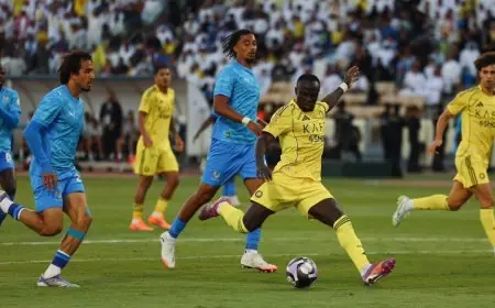 كريستيانو رونالدو وساديو ماني يضيعان الفرص في تعادل النصر ضد نيوم بالشوط الأول