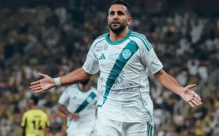 تألق رياض محرز في ديربي الاتحاد والأهلي وتقييم كارثي لكريم بنزيما