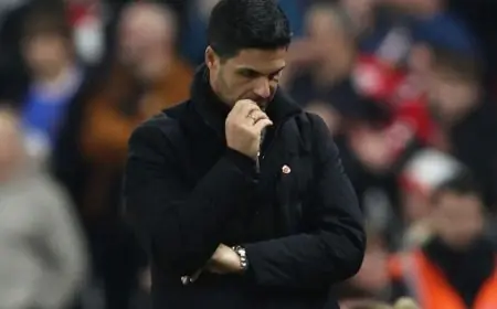 أرتيتا يعبر عن معاناته المعوية بعد تعادل مثير بين سندرلاند وأرسنال