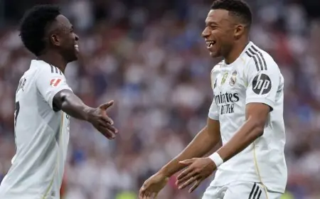 التشكيلة الأساسية لريال مدريد بالأزرق ضد رايو: براهيم دياز يشارك لأول مرة