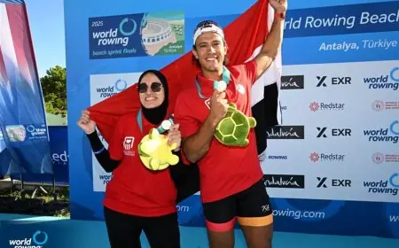 إنجاز مصري تاريخي: تألق في التجديف الشاطئي وحصد فضية العالم في أنطاليا