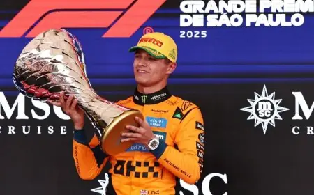 نوريس يتألق في البرازيل ويعزز تفوقه بعد تعثر بياستري في السباق