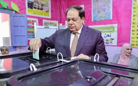 النائب محمد أبو العينين يشارك في التصويت بانتخابات مجلس النواب