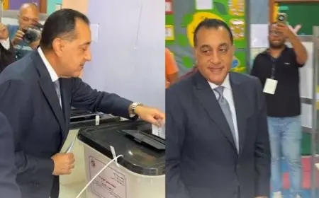 رئيس الوزراء يشارك في انتخابات مجلس النواب 2025 بصوته