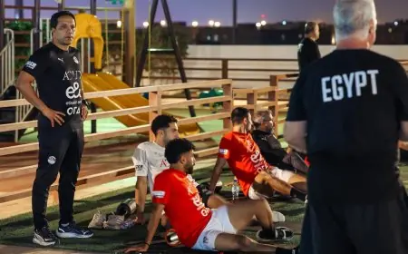 منتخب مصر يبدأ تدريبات استشفائية تأهبًا لمواجهة أوزبكستان الودية