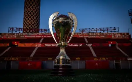 وصول كأس السوبر المصري إلى النادي الأهلي بالجزيرة يجذب الأنظار