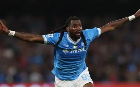 إصابة أنغيسا لاعب نابولي تؤدي لغيابه المطول عن الملاعب وحرمانه من المشاركة في أمم إفريقيا