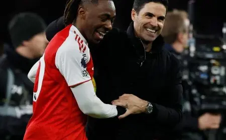 أرتيتا يشيد بنجم المباراة إيزي بعد انتصار أرسنال الساحق على توتنهام