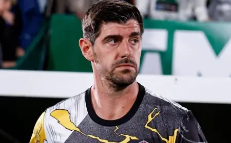 تيبو كورتوا يصنع التاريخ في أول قيادة له مع ريال مدريد