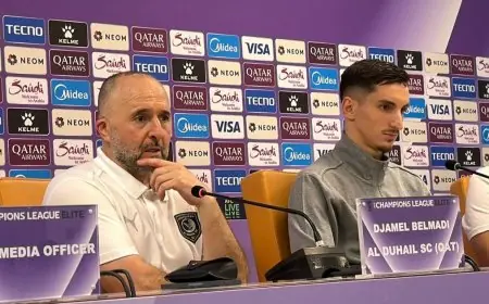 بلماضي يفضح أسرار تألق لاعبي الدحيل في مواجهاتهم ضد الأندية السعودية