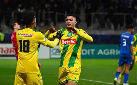 مصطفى محمد يبدأ على دكة بدلاء نانت في مواجهة لوريان بالدوري الفرنسي