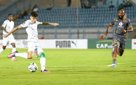 المصري يتألق بثنائية مذهلة ضد كايزر تشيفز في بطولة الكونفدرالية