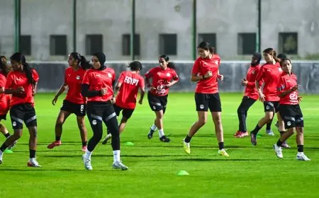 منتخب مصر للآنسات تحت 20 عاما يبدأ تدريباته الأولى في تونس