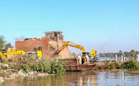 إزالة 327 مخالفة على فرع رشيد تشمل مباني وعمليات ردم داخل مجرى النهر في المحافظات