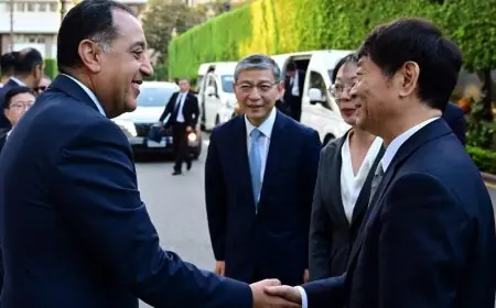 رئيس الوزراء يجتمع مع نائب رئيس المجلس الوطني للمؤتمر السياسي للشعب الصيني