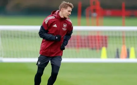 أرسنال يعزز صفوفه بعودة أوديغارد لمواجهة بايرن ميونيخ في دوري أبطال أوروبا