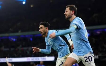 عمر مرموش يقود مانشستر سيتي في مواجهة باير ليفركوزن بدوري الأبطال