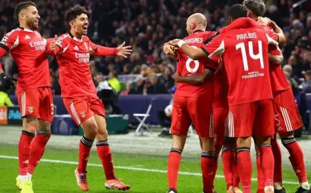 بنفيكا يحقق انتصاره الأول ويغرق أياكس في دوري أبطال أوروبا