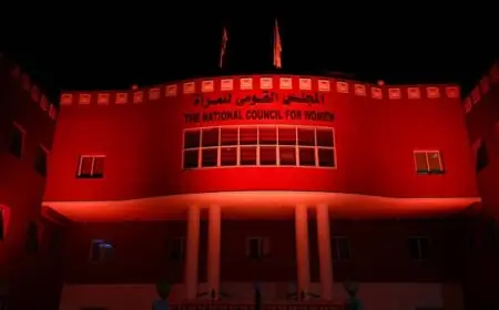 القومي للمرأة يتزين بالبرتقالي لدعم حملة الـ16 يوم لمناهضة العنف ضد المرأة