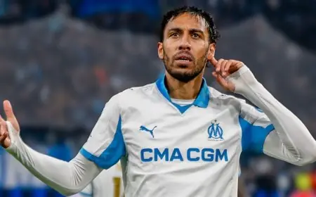 أوباميانغ يسجل هدف الفوز لمارسيليا في مباراة مثيرة ضد نيوكاسل بدوري أبطال أوروبا