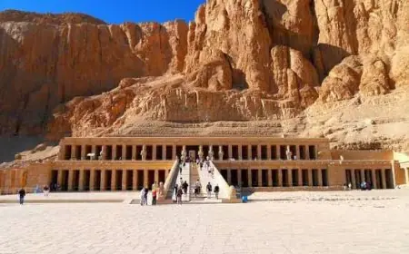 تعرف على تفاصيل مشروع المبنى الخرساني الجديد في منطقة الدير البحري الأثرية بالأقصر