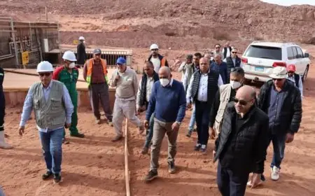 وزير الكهرباء يزور المركز الحقلي لهيئة المواد النووية بجنوب سيناء لتفقد سير العمل
