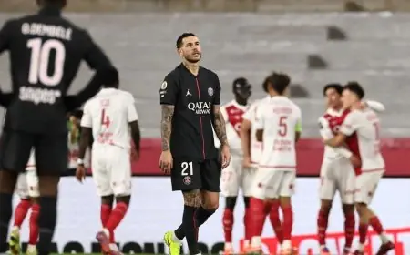 مينامينو يقود موناكو لتحقيق انتصار ساحق على باريس سان جيرمان في القمة الفرنسية