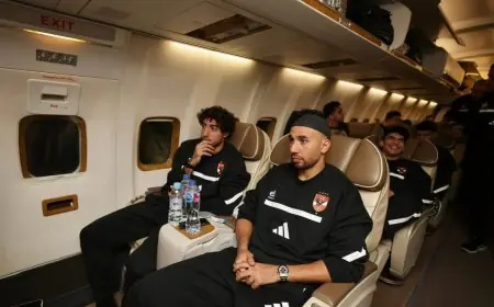 بعثة الأهلي تصل إلى القاهرة بعد التعادل المثير مع الجيش الملكي المغربي