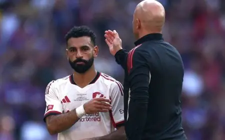 سبب استبعاد محمد صلاح من تشكيلة ليفربول يكشفه سلوت