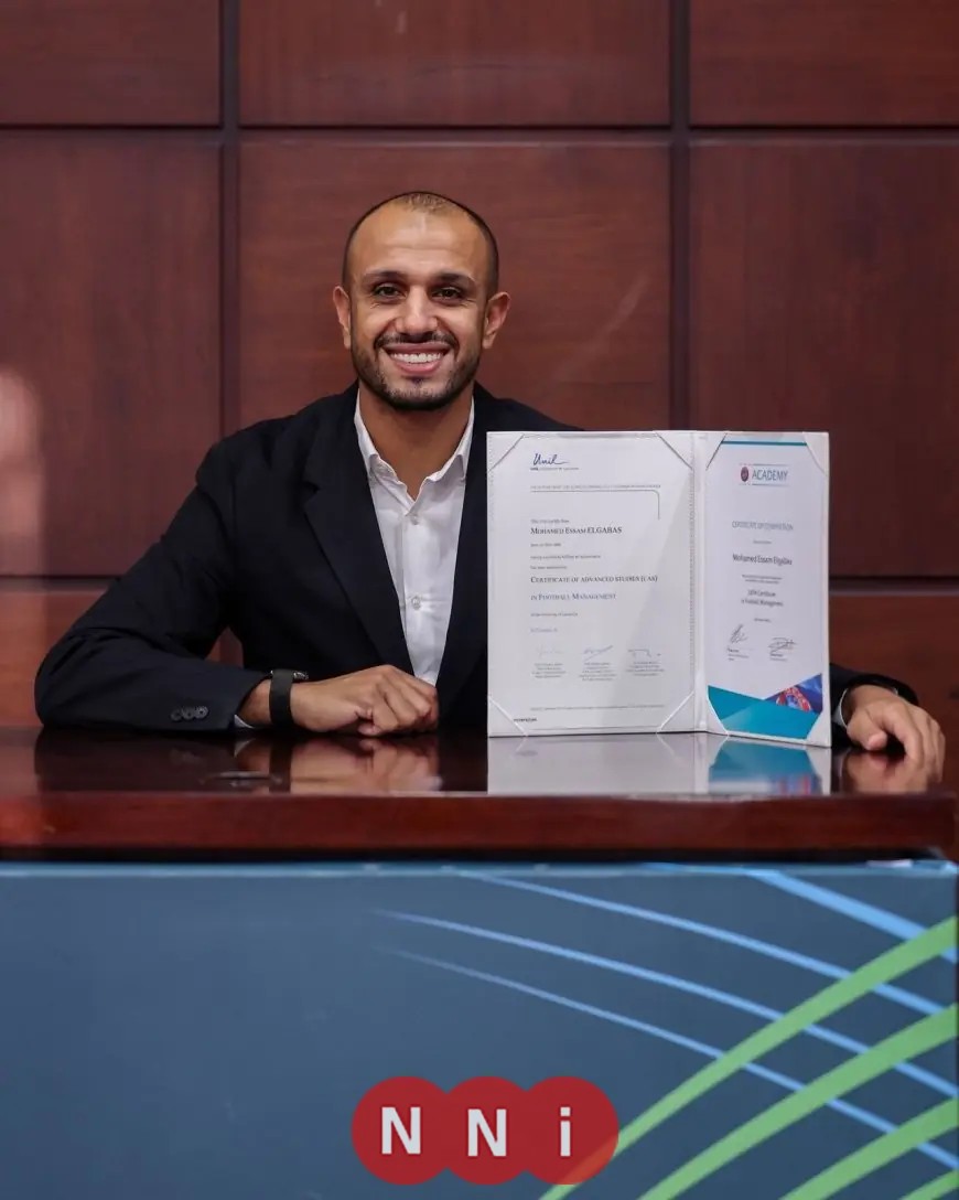 بيراميدز يعلن نجاح دودو الجباس في الحصول على شهادة يويفا في إدارة كرة القدم