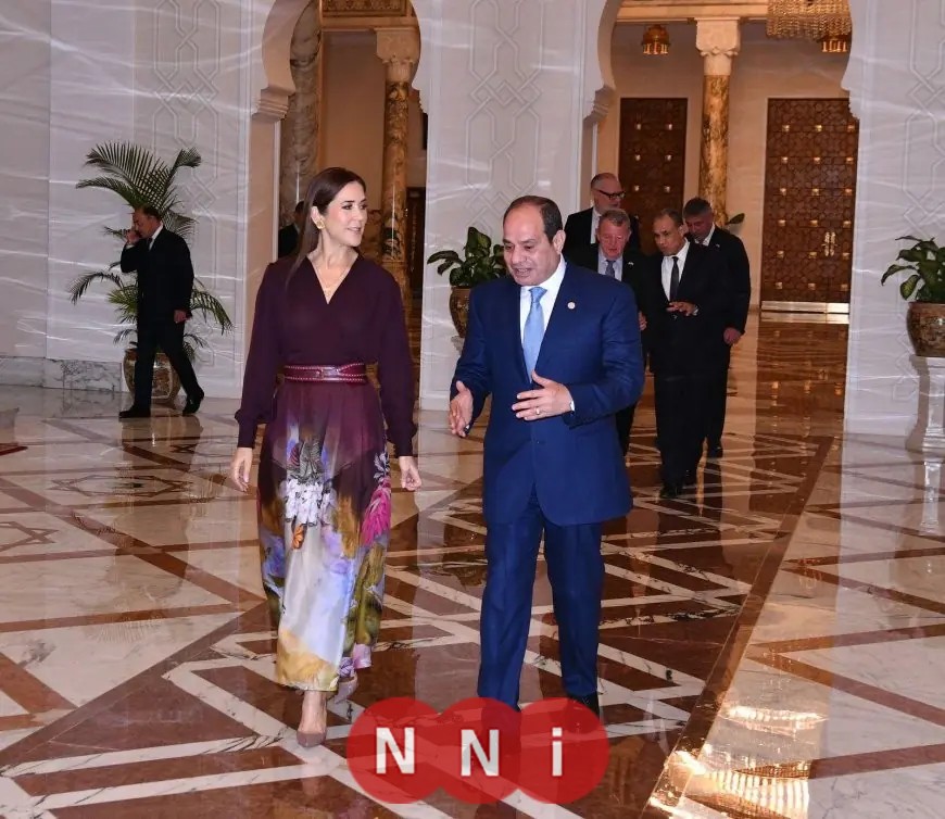 السيسي يثني على الروابط المصرية الدنماركية في لقاءه بالملكة ماري