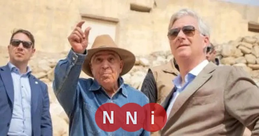 زيارة ملك بلجيكا لتمثال زوسر تكشف عن انبهاره بالحضارة المصرية العريقة