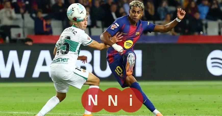 لامين يامال يواصل اللعب مع برشلونة رغم الألم باهتمام من المدرب فليك