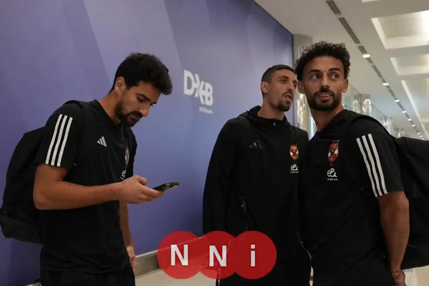 بعثة الأهلي تهبط في مطار دبي وتستعد للتوجه إلى العين للإقامة