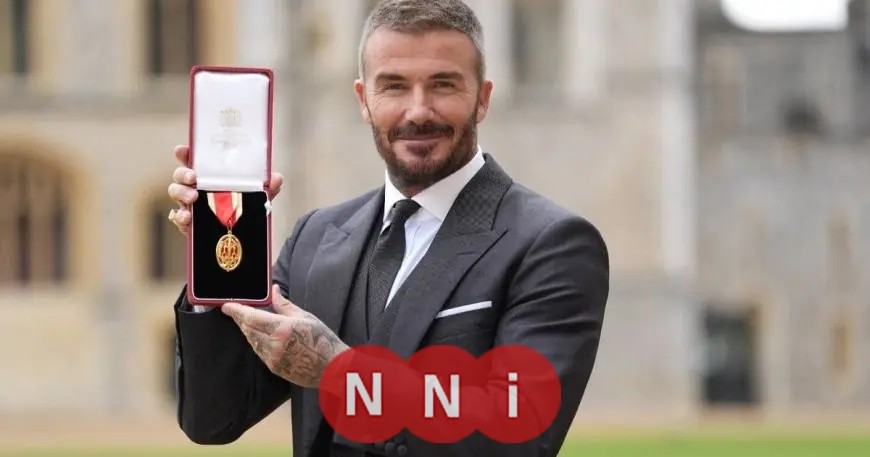 ديفيد بيكهام يحصل على وسام الفارس من الملك البريطاني السير ديفيد