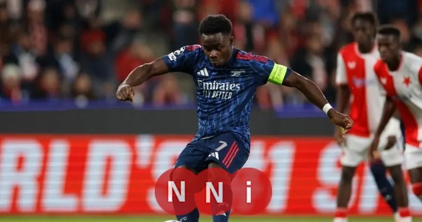 بوكايو ساكا يصنع تاريخًا جديدًا مع أرسنال في دوري أبطال أوروبا