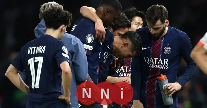 أشرف حكيمي يغادر حديقة الأمراء بالعكازات في يوم ميلاده الاحتفالي