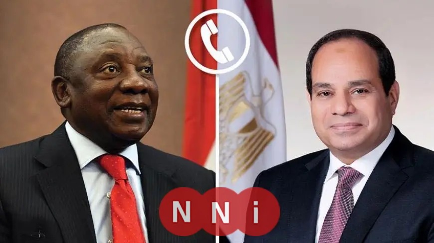 السيسي ونظيره الجنوب أفريقي يناقشان مستجدات الأوضاع الإقليمية في اتصال هاتفي