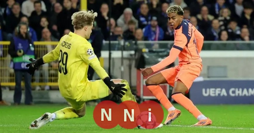 انتقادات لاذعة من لامين يامال وفيران توريس لدفاع برشلونة عقب مواجهة بروج