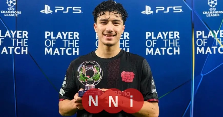 إبراهيم مازة الجزائري يتألق كأفضل لاعب في مواجهة ليفركوزن ضد بنفيكا