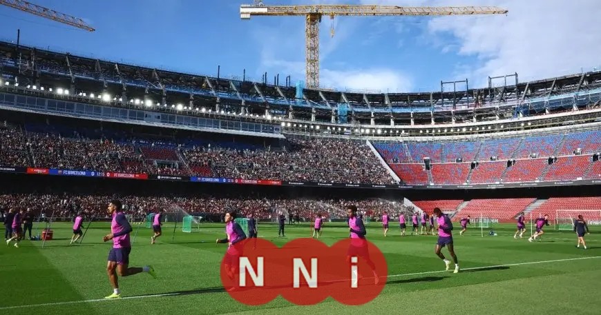 برشلونة يحتفل بعودته إلى كامب نو وانضمام جوان غارسيا إلى التدريبات