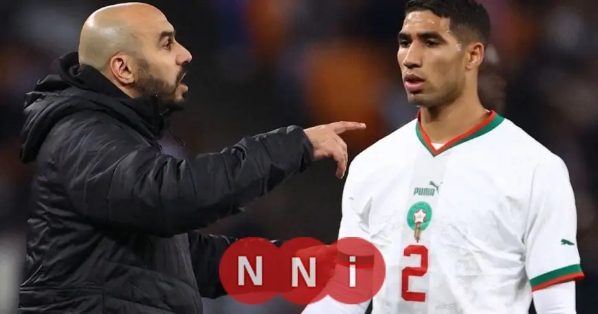الركراكي واثق من استعداد أشرف حكيمي لمنافسات كأس أمم إفريقيا بالمغرب